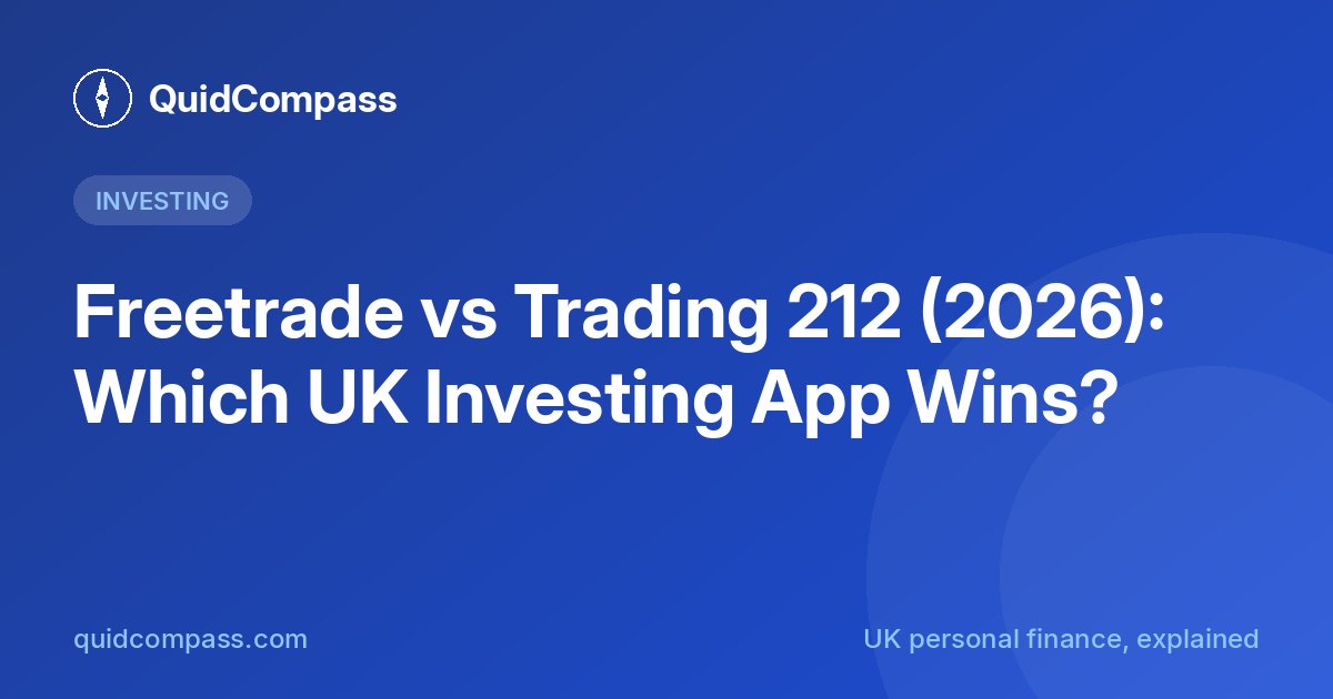 QuidCompass title card: Freetrade vs Trading 212 (2026)